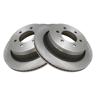 TRQ® - Plain Vented Rear Disc Brake Rotors