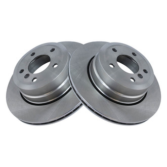 TRQ® - Plain Vented Rear Disc Brake Rotors