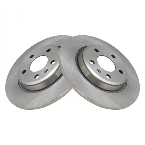 TRQ® - Plain Rear Disc Brake Rotors