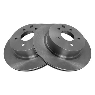 TRQ® - Plain Vented Rear Disc Brake Rotors