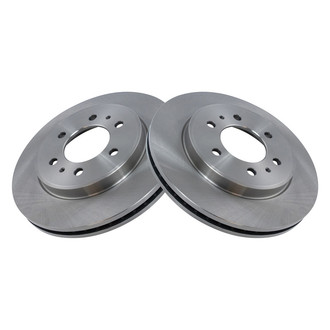 TRQ® - Plain Vented Front Disc Brake Rotors