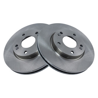 TRQ® - Plain Vented Front Disc Brake Rotors