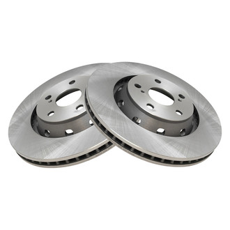 TRQ® - Plain Vented Front Disc Brake Rotors