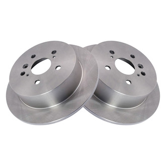 TRQ® - Plain Solid Rear Disc Brake Rotors