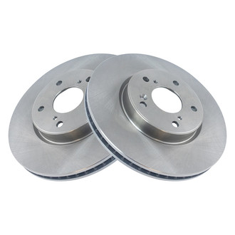 TRQ® - Plain Vented Front Disc Brake Rotors