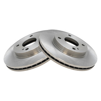 TRQ® - Plain Vented Front Disc Brake Rotors