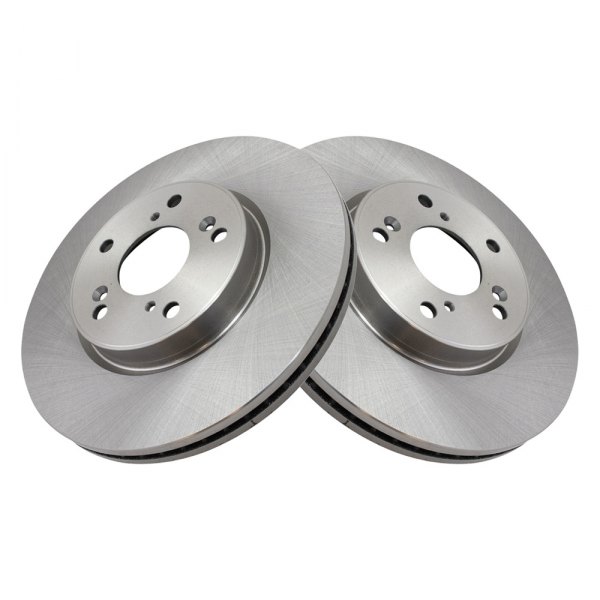 TRQ® - Plain Front Disc Brake Rotors