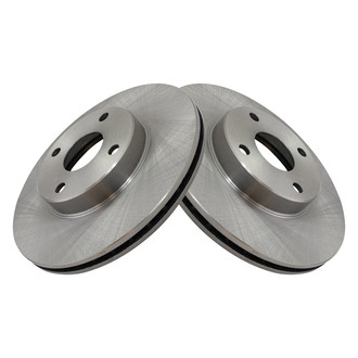 TRQ® - Plain Vented Front Disc Brake Rotors