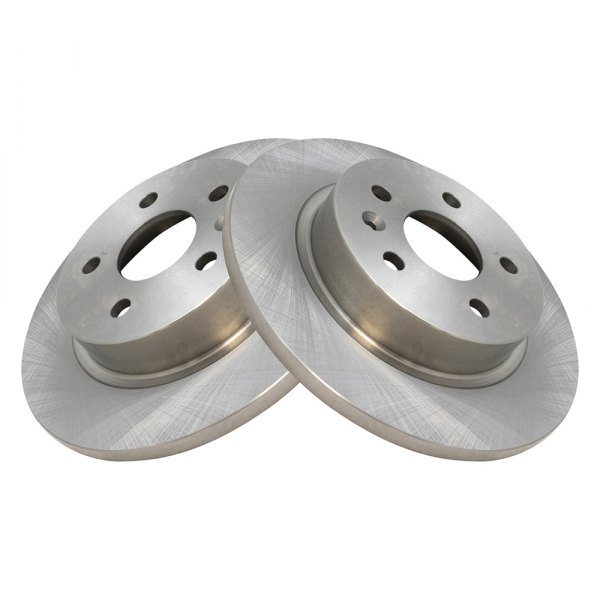 TRQ® - Plain Rear Disc Brake Rotors