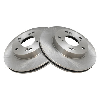 TRQ® - Plain Vented Front Disc Brake Rotors
