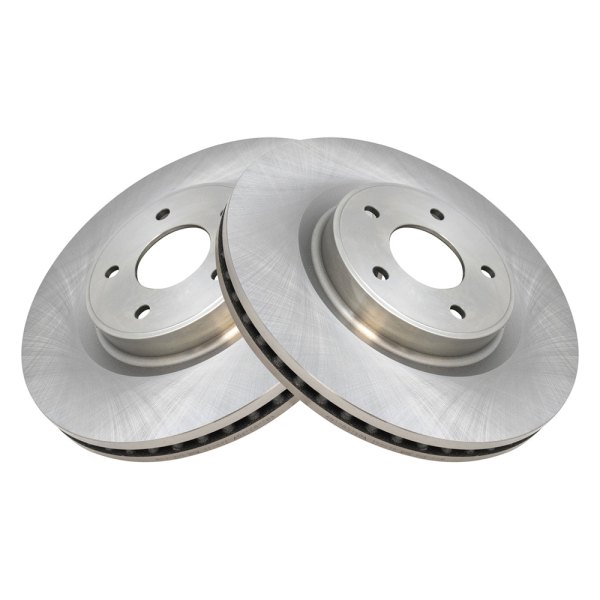 TRQ® - Plain Front Disc Brake Rotors