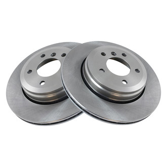 TRQ® - Plain Vented Rear Disc Brake Rotors