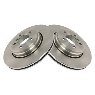 TRQ® - Plain Vented Rear Disc Brake Rotors