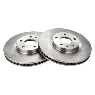 TRQ® - Plain Vented Front Disc Brake Rotors