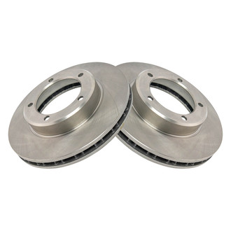 TRQ® - Plain Vented Front Disc Brake Rotors