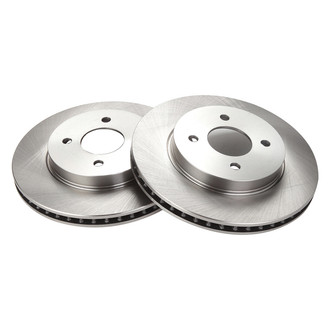 TRQ® - Plain Vented Front Disc Brake Rotors