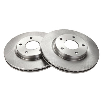 TRQ® - Plain Vented Front Disc Brake Rotors
