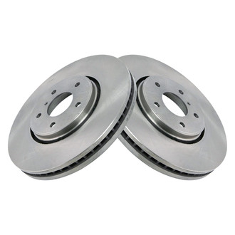 TRQ® - Plain Vented Front Disc Brake Rotors