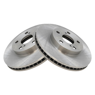 TRQ® - Plain Vented Front Disc Brake Rotors