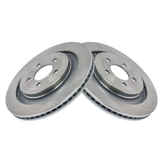 TRQ® - Plain Vented Rear Disc Brake Rotors