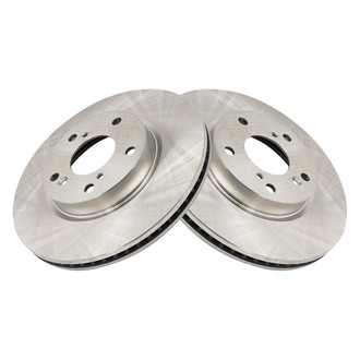 TRQ® - Plain Vented Front Disc Brake Rotors