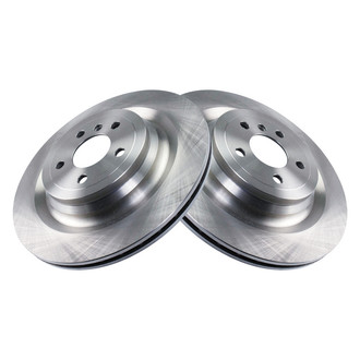 TRQ® - Plain Vented Rear Disc Brake Rotors