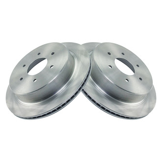 TRQ® - Plain Vented Rear Disc Brake Rotors