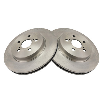 TRQ® - Plain Vented Front Disc Brake Rotors