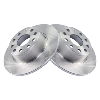 TRQ® - Plain Solid Rear Disc Brake Rotors