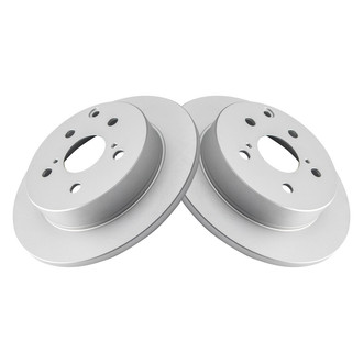 TRQ® - Plain Solid Rear Disc Brake Rotors