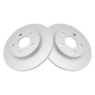 TRQ® - Plain Solid Rear Disc Brake Rotors