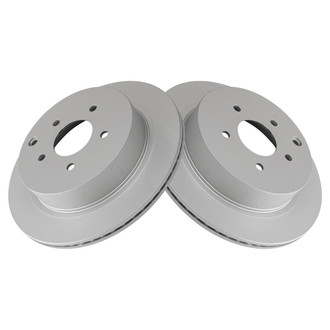 TRQ® - Plain Vented Rear Disc Brake Rotors