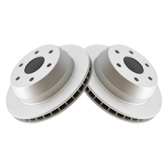 TRQ® - Plain Vented Rear Disc Brake Rotors