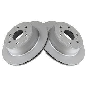 TRQ® - Plain Vented Rear Disc Brake Rotors
