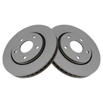 TRQ® - Plain Vented Front Disc Brake Rotors
