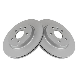TRQ® - Plain Vented Rear Disc Brake Rotors