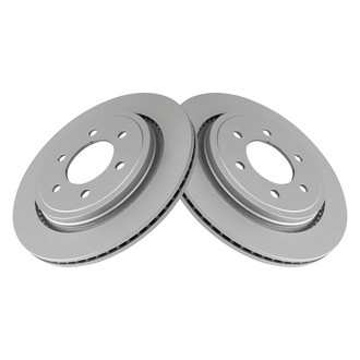 TRQ® - Plain Vented Rear Disc Brake Rotors