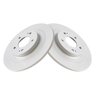 TRQ® - Plain Solid Rear Disc Brake Rotors