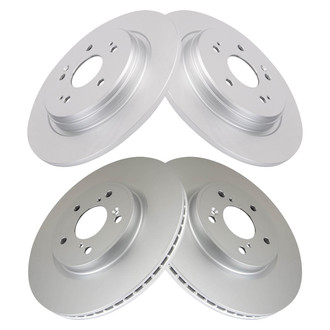 TRQ® - Front and Rear Disc Brake Rotors
