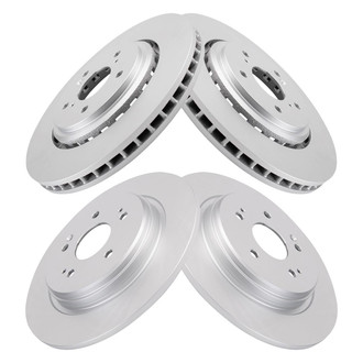 TRQ® - Front and Rear Disc Brake Rotors
