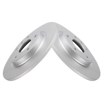 TRQ® - Solid Rear Disc Brake Rotors