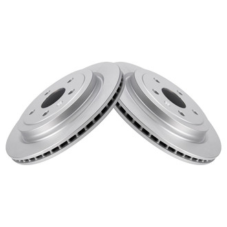TRQ® - Plain Vented Rear Disc Brake Rotors