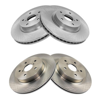 TRQ® - Front and Rear Disc Brake Rotors