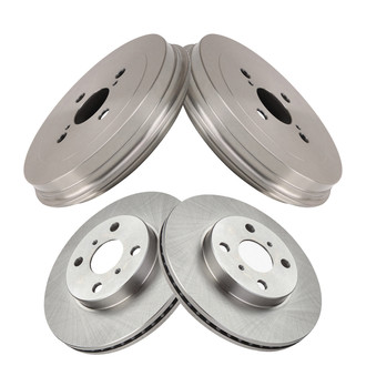 TRQ® - Front and Rear Disc Brake Rotors