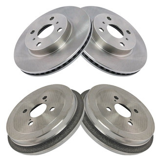 TRQ® - Front and Rear Disc Brake Rotors