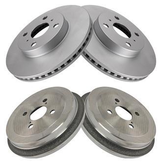 TRQ® - Front and Rear Disc Brake Rotors