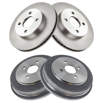 TRQ® - Front and Rear Disc Brake Rotors