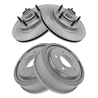TRQ® - Front and Rear Disc Brake Rotors