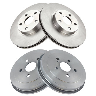 TRQ® - Front and Rear Disc Brake Rotors