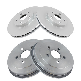 TRQ® - Front and Rear Disc Brake Rotors